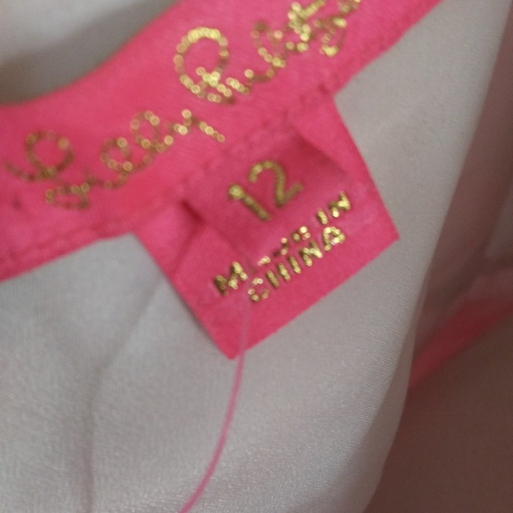 Lilly Pulitzer pretty pink feminine layered the Olive top size 12 barbiecore - Picture 4 of 15